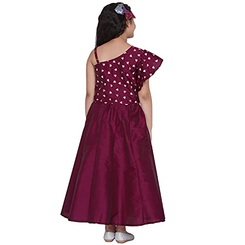 Image of Bitiya By Bhama Girl's Silk Blend Lehenga & Choli