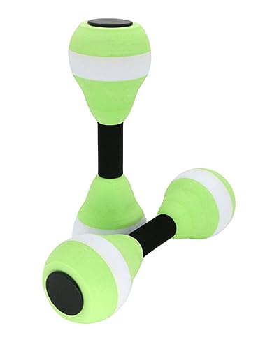 New Water Aerobic Exercise Foam Dumbbells Pool Resistance 1 Pair, Water Fitness Exercises Equipment for Women Senior Weight Loss