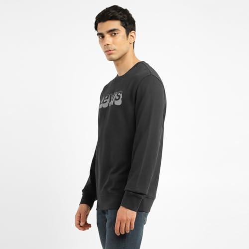 Image of Levi's Men's Cotton Regular Fit Logo Crew Neck Sweatshirt