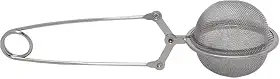 Infusor de Inox para Chá com Pegada Emborrachada Prata