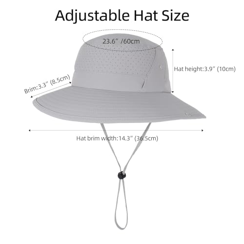 Sombrero solar UPF 50+ de ala ancha plegable miniatura 4