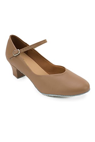 So'Danca Women's Practice Character Ballroom Shoe 1.5in heel Tan