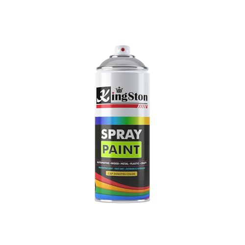 Image of Kingston Acrylic Spray Paint for Metal, Wood, Wall & Plastic, Multi-Surface DIY Paint, Quick Dry, Neon Green Finish, 400ml Can, 1 Pc