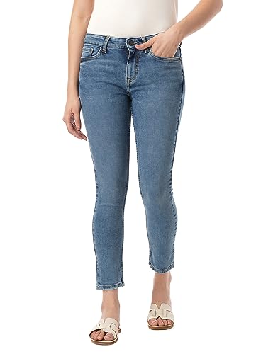 Image of INKD Women's Zero-Gape Super Skinny Jeans - Mid-Rise | Cotton Blend | Stretchable Fabric | Classic 5 Pocket Styling | Jeans for Women