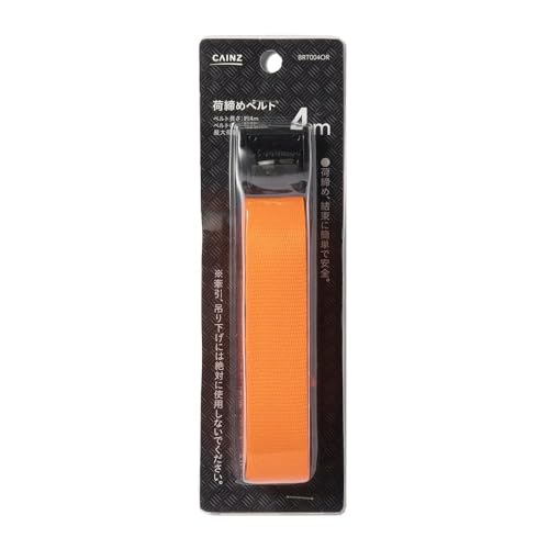 Amazon.co.jp: カインズ(CAINZ) 荷締めベルト オレンジ 幅25mm 長さ4m