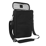 Mobestech Wein Kühltasche Eisweinbeutel isolierte Weintasche Weinkühler-Tasche Weinflaschenträgertasche kühlere Tasche Wein Aufbewahrungstasche Weinglas Lagerung 600d Black
