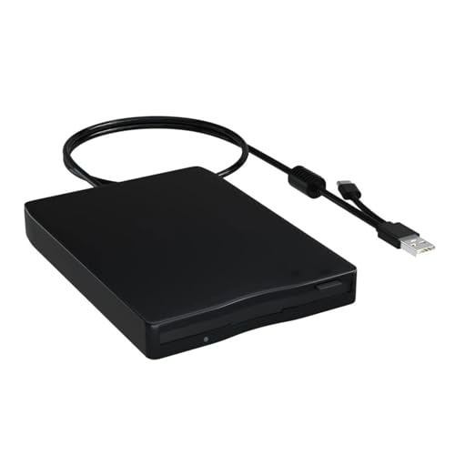 Guaber 3 5' Lector De Disquetera con La Vivienda Fuerte del ABS para Unidad Disquete Portátil Gestión Datos Portátil para PC/