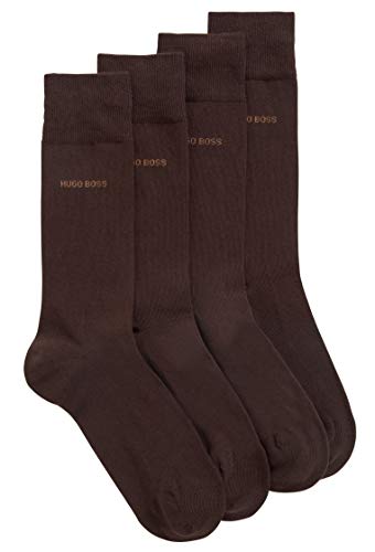 BOSS RS Uni CC Calcetines, Marrón (Dark Brown 206), 43/46 (Talla del fabricante: 43-46) (Pack de 2) para Hombre
