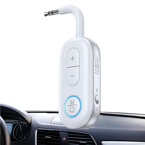 Adaptador inalámbrico AUX transmisor receptor portátil de audio para coche con entrada auxiliar