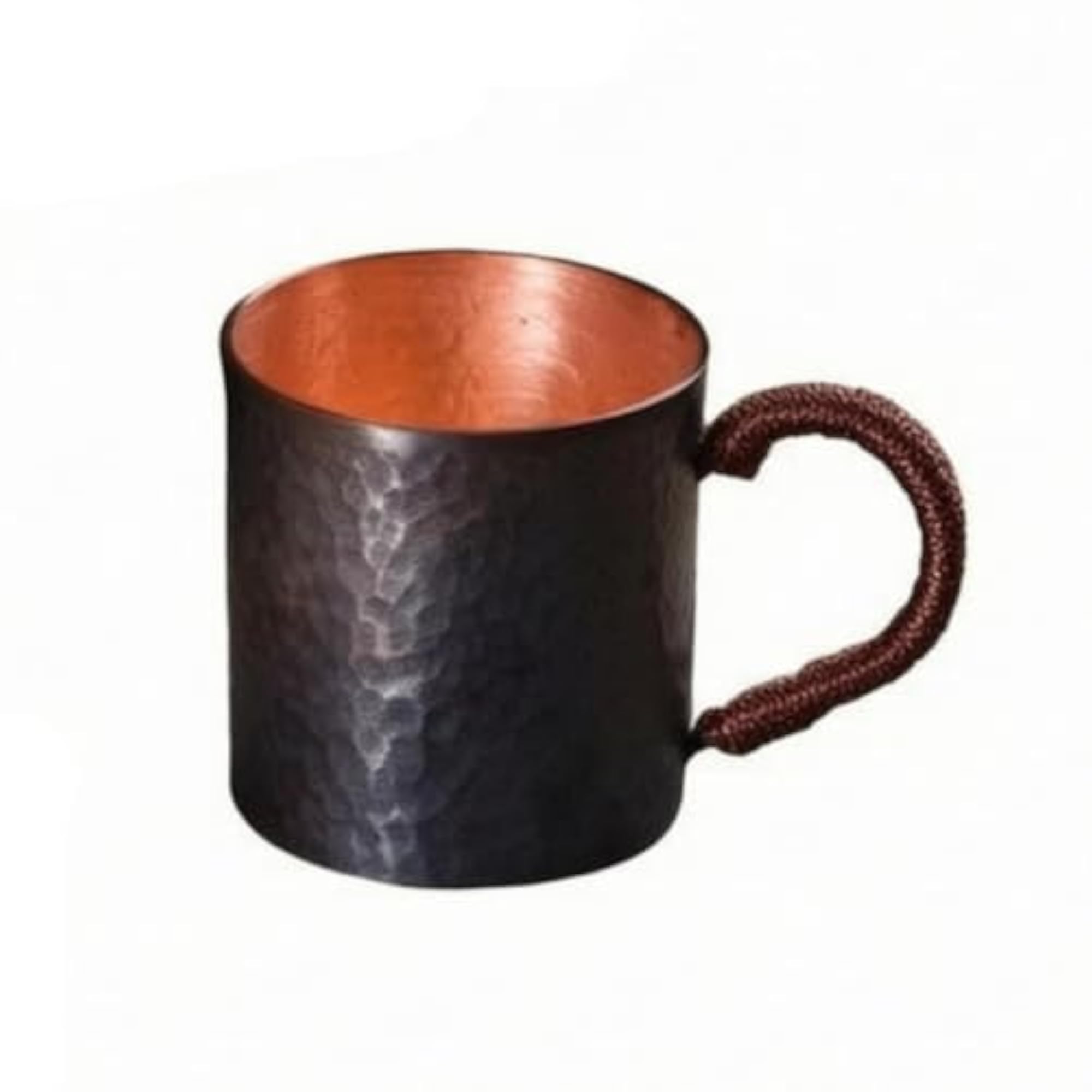 Handmade Pure Copper Cup, Handcrafted Hammered Drinkware