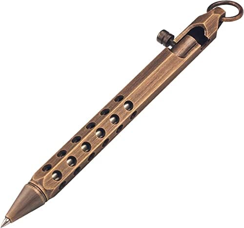 SMOOTHERPRO Solid Brass Bolt Action Pen | Metal Ballpoint Pen wit...