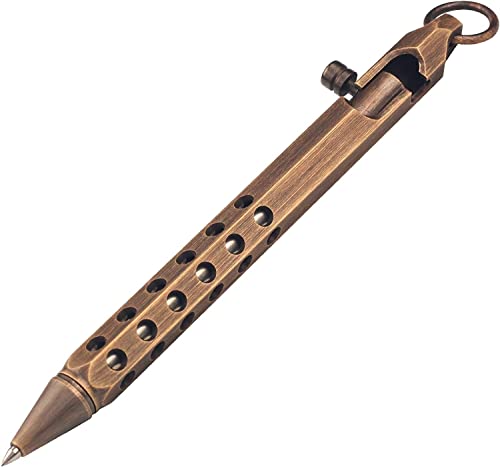 SMOOTHERPRO Solid Brass Bolt Action Pen Metal Ballpoint Pen with ...