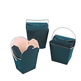 450 Foodboxen Asiaboxen Nudelboxen Pastaboxen Cakeboxen Präsentboxen schwarz eckig mit Henkel verschiedene Größen zur Auswahl (26oz 750ml 102/80x92/68x100mm)