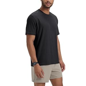 ODODOS Men’s Performance T-Shirt – odSTRATUM Tech Tee, Ultra Soft Moisture Wicking UPF 50+ Fitness Shirts – The Ascent Series