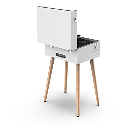 RYGHT Alto Enceinte sans Fil et Platine Vinyle sur Pieds, Gris - Les Beatles, Paul McCartney, John Lennon, RIngo Starr, George Harrison RYGHT Alto Enceinte sans Fil et Platine Vinyle sur Pieds, Gris – Image 4