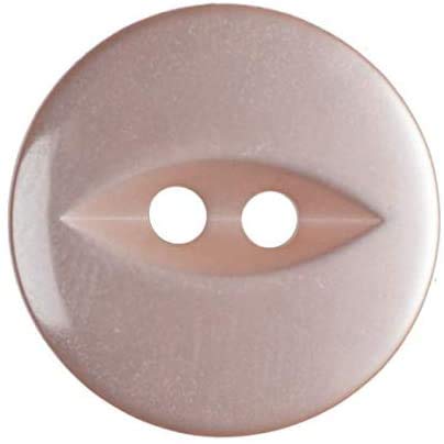 Round Fish Eye Buttons Children - Pack of 100 Buttons Each (Peach)