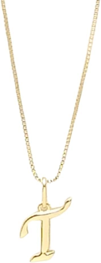 Colar Feminino com Letra Inicial – Pingente Personalizado Elegant...