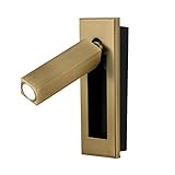 Lampe murale de chevet réglable : la tête de lampe peut être réglée à 350 °, et la direction de rotation de la lumière peut être ajustée pour apporter une expérience de lecture facile et pratique, un faisceau étroit de 15° produit une zone d'éclairage d'empreinte sur votre page de lecture pour lire sans Éclairez toute la chambre, ne dérangez pas votre partenaire.