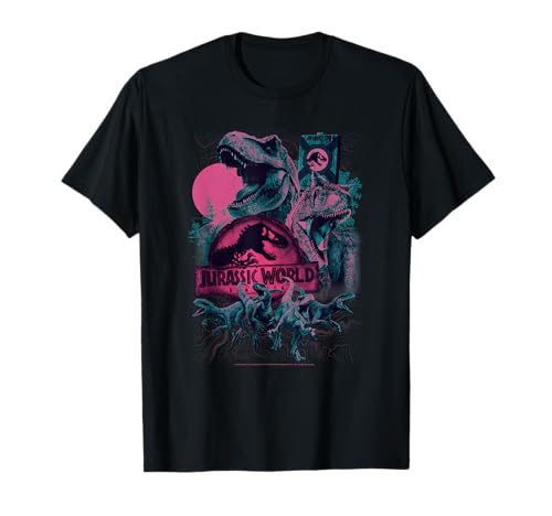 T-shirt Jurassic World Dominion poster d'attaque de dinosaure pour fan de saga de film