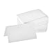 Alpine Industries Folded Place Cards 2? x 3.5? - High-Grade Elegant Design - Sophisticated Recognizable Display for Special Occasions & More (White - Solid)