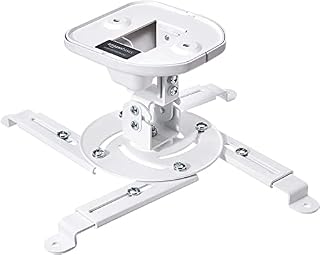 Amazon Basics - Możliwość pochylenia projektora na suficie/ścianie, nośność: 15 kg, biały