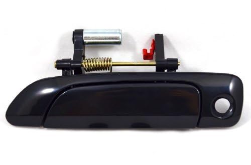 PT Auto Warehouse HO-3232S-FL - Outside Exterior Outer Door Handle, Smooth Black - 4-Door Sedan, Driver Side Front