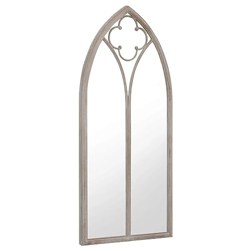 Miroir Sable 70x30 cm Cadre Robuste Fer Effet Rouille Reflet Mural