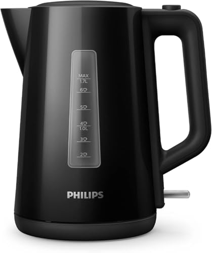 Philips Waterkoker 3000-serie - 1,7 l, droogkookbeveiliging, kalkfilter, veerdeksel, 360° snoerloze basis (HD9318/20)