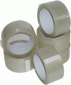 GP Globe Packaging 6 ROLLS OF CLEAR PACKING PARCEL TAPE 48mm x 66M (2")