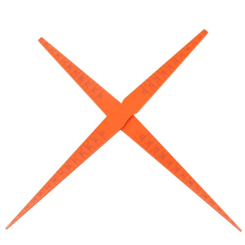 Ieron Kunststoff-Messgerät zur Ausrichtung von Autotürspalten, Kegelfühler für Autos, EIN einfaches Werkzeug zur korrekten Karosserieausrichtung (Orange Rot)