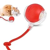 Bola Interativa Pet Inteligente Gato Cão Automática Recarregável Tipo C Brinquedo Gatos Rolamento Inteligente Brinquedos Pets Anti Mordida Brincar Cães Objeto Gato Durável Brinquedo Pet Cores Sortidas