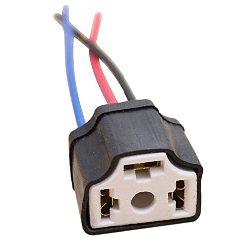 Pack Of 2 - Car Socket Xenon Led Light Bulb Truck Headlight Connector Female Pigtail Plug Adapter Wire Wiring Harness Plug Housing H4 9003 Hb2 #TOP3