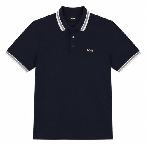 Polo Boss Paddy 10241663 en maille haut de gamme XXL bleu