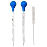 【Uso Versatile】 In laboratorio, in classe, per progetti fai-da-te, nella preparazione alimentare o nella lavorazione di fragranze – queste pipette in vetro sono strumenti utili e versatili.
