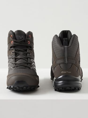 Image of Wildcraft Men's RuNX TR Hugo Brown Trekking&Hiking Shoes (51657)