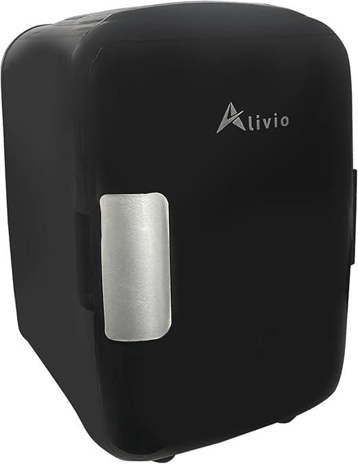 Alivio 4L Portable Mini Fridge - Compact & Efficient Cooling Solution for Home, Office, or On-the-Go (Black)