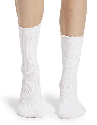 Image of no nonsense Women's Scallop Pointelle Crew Sock