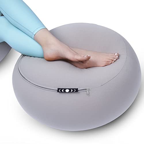 Moon Pod Lunar Lift Footrest for Bean Bag Chair, Gray - The Zero-Gravity Beanbag for Stress, Anxiety, & All Day Deep Relaxation - Ultra Soft & Ergonomic Support for Back & Neck - for The Whole Family