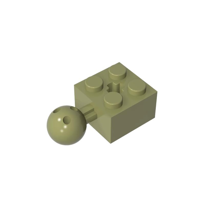 XYEIUGO 57909 Technic Brick Modified 2x2 with Ball and Axle Hole, 50 PCS — image 1