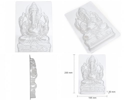 Image of DIY Ganesha Making Kit | Shadu Clay Idol Making Kit with Reusable PET Mould, 12 Paint Colours & Brush | Eco-Friendly Ganesh Chaturthi Craft