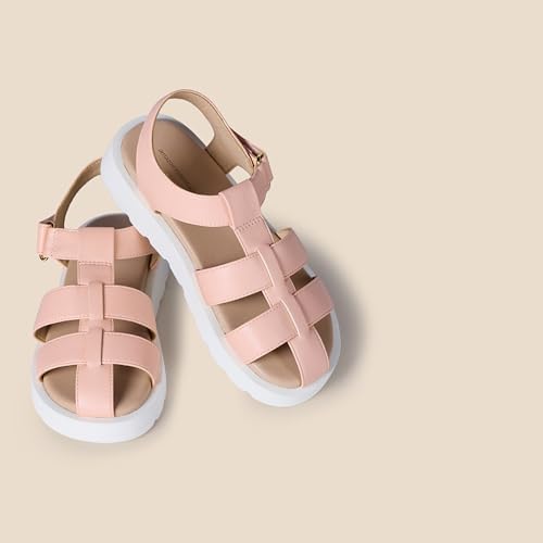 Image of Amazon Essentials Girls' Closed Toe Fisherman Sandals