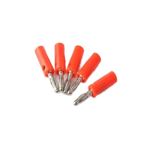 Conector banana 4mm altavoz tornillo para cable audio receptor amp kit de 10 piezas