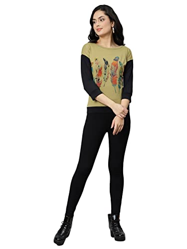 Image of DHRUVI TRENDZ Animal Print Regular Fit Jeans Korean Western Tops for Women Stylish