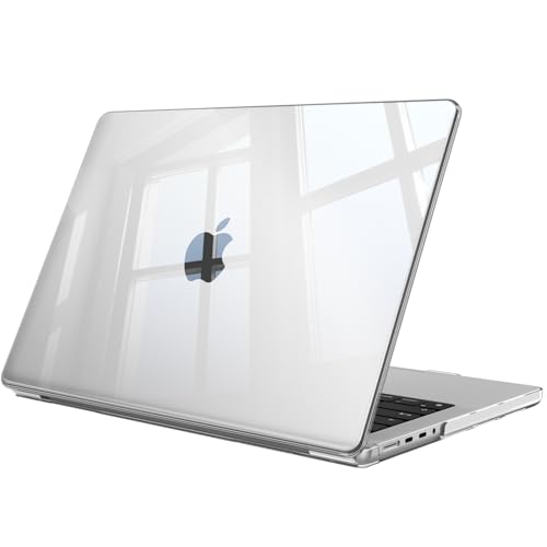 FINTIE Coque Compatible avec MacBook Pro 14 Pouces M5 M4 M3 M2 M1 Pro/Max (2026-2021), Etui Fin Léger Housse de Protection en Plastique Rigide, Transparent...