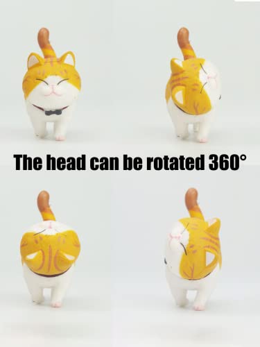 9 Pcs Cute Miniature Cats Landscape Lovely Cats Figurines Fairy Home Garden Animals Kitten Adorable Cupcake Christmas Birthday Gift For Home Garden Decor Ornament Supplies #TOP5