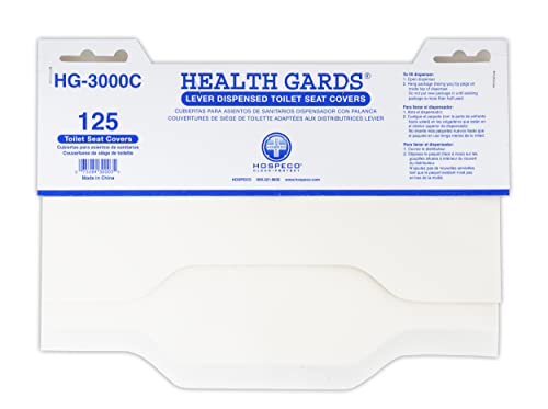 Image of Hospeco Health Gards HOSHG1000 Disposable Toilet Seat Covers - Half-Fold (250-Pack, 4 Packs /Case)