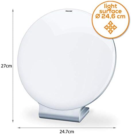 Beurer TL50UK Compact LED SAD Lamp - Helps Combat Seasonal Affective Disorder - Delivers 10,000 Lux Of Light - Slim And Stylish Design - UV-Free LED Light Therapy - Certified Medical Device