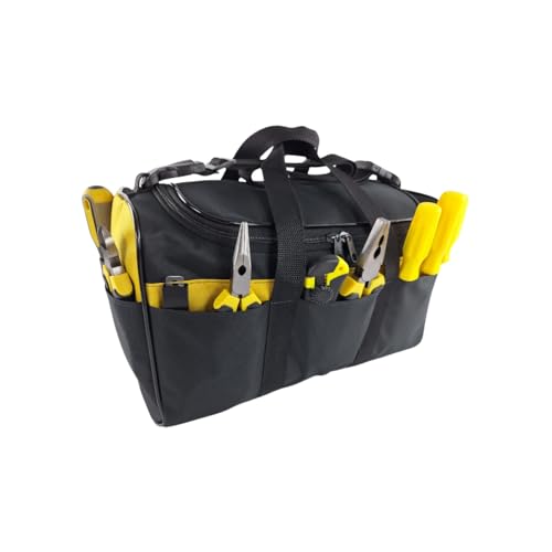 Mala Bolsa Grande Para Transporte De Ferramentas 13 Bolsos Eletricista Alça Ajustável de Ombro Art M