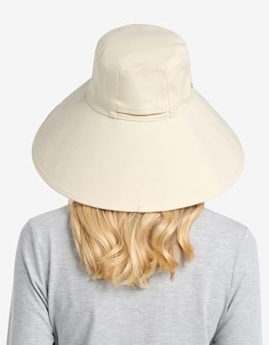 Sombrero femenino con ala ancha y protección UV miniatura 5
