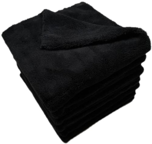 Plush Edgeless Microfiber Towel for Car, Soft Drying Wash Detailing...